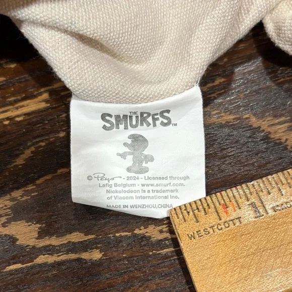 🌈The Smurfs Canvas Tote Bag - Beige with Colorful Print - Picture 5 of 6
